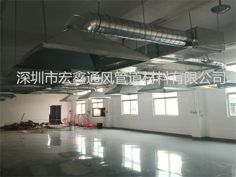 鬆崗五金廠粉塵車間（jiān）排煙管道安裝工程案例