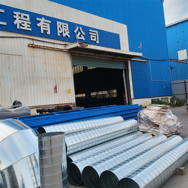 鍍鋅螺旋風管加工 車間排廢氣管道安裝 除塵（chén）管道加工