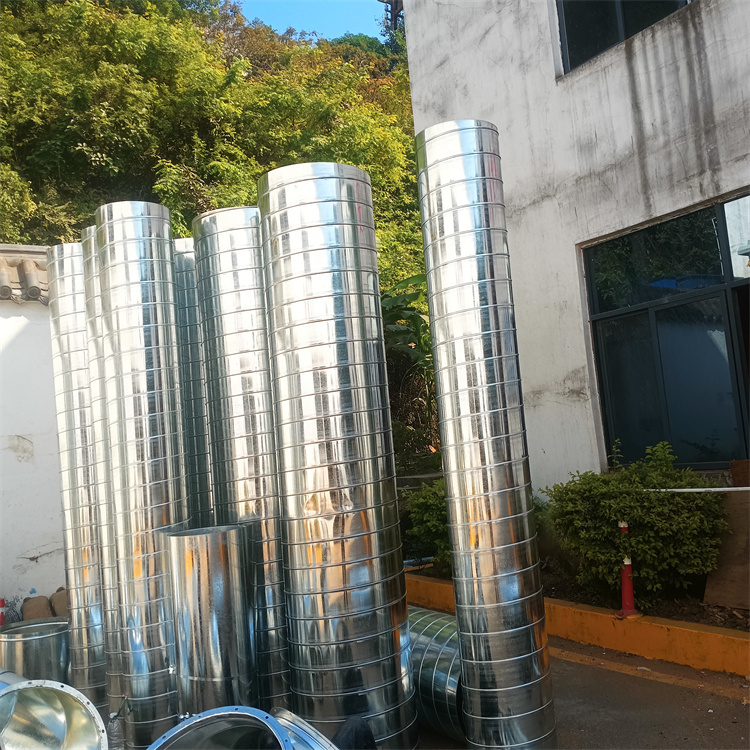 鍍鋅風管加工製作 排油煙管道安裝（zhuāng） 車間除塵螺旋風管加工