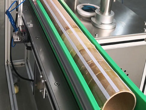 全自(zì)動長管圓筒貼雙麵膠機-長度可選自動剪(jiǎn)貼-專業(yè)生產商優選【草莓视频在线观看18自動化】