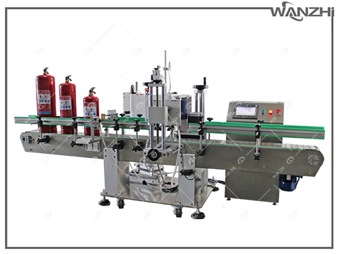 滅火器貼標機,滅火器貼（tiē）標機廠家 ,滅火器快速貼標機