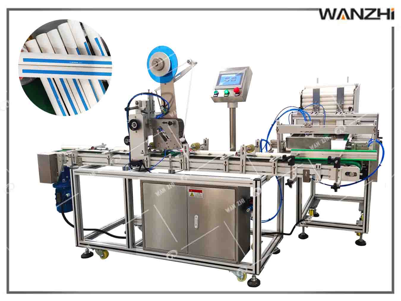 紙筒貼雙麵膠,圓管貼膠帶,自動貼膠帶,雙麵膠自動貼膠機